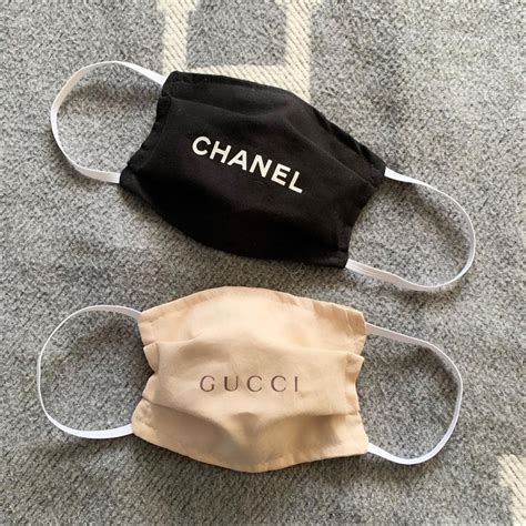 chanel dust bag face mask